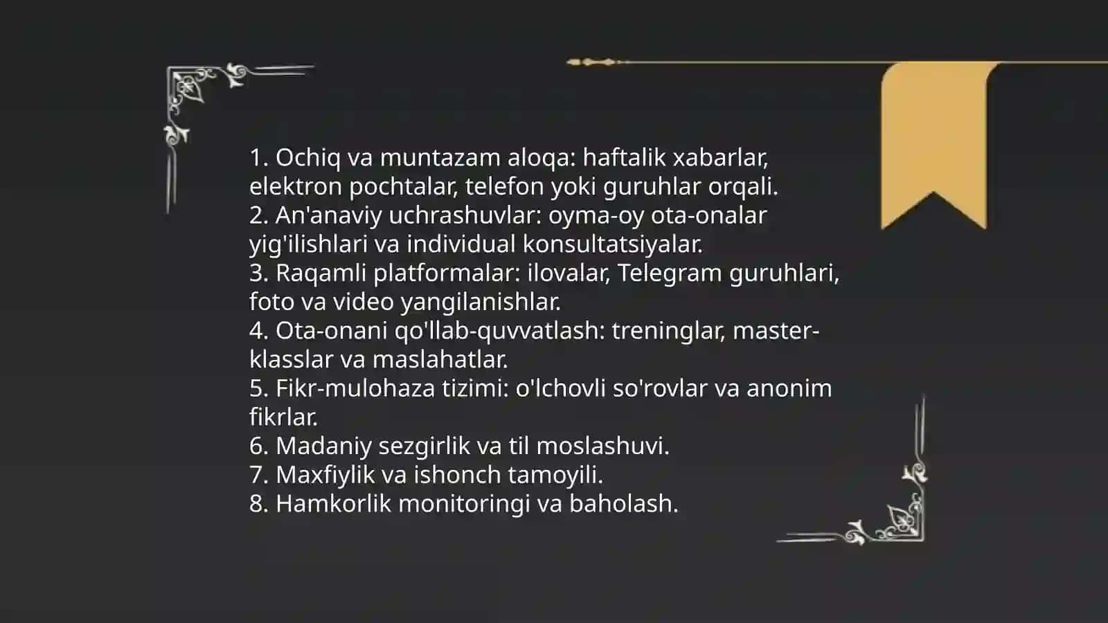 Bolalarni maktabga tayyorlashda oila va maktabgacha taʼlim tashkilotlarining oʻrni 4