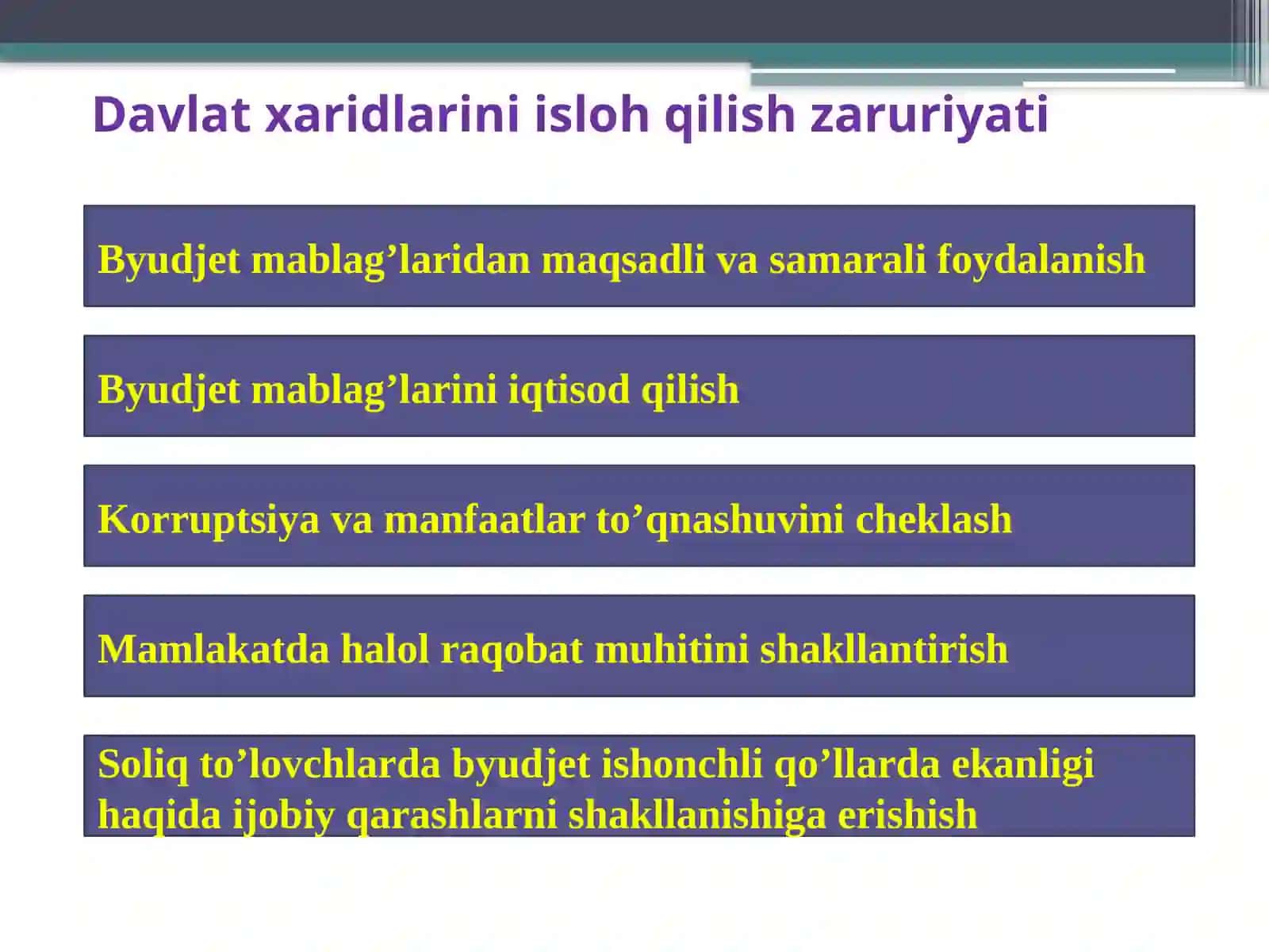 G‘aznachilikda davlat xaridini tashkil etish 4