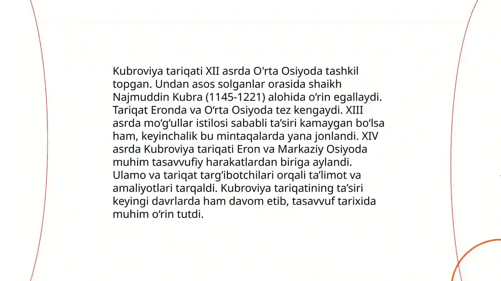 Yusuf Hamadoniy taʼlimoti, Kubroviya, Yassaviya vaNaqshbandiya tariqatlari 4