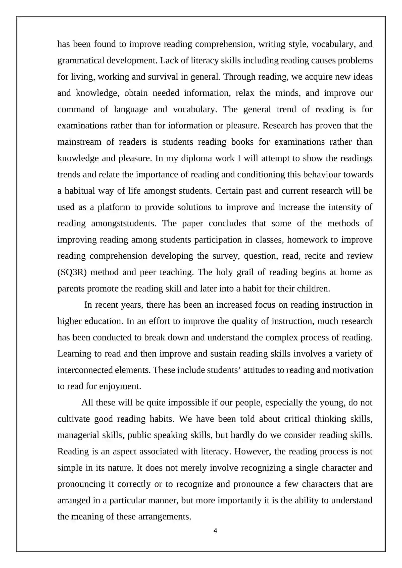 Developing reading comprehencion through defferent classroom technics for B1 level learners 4