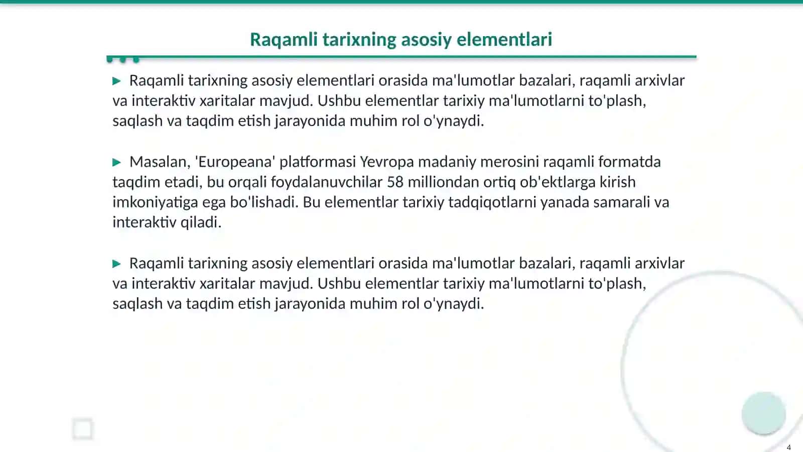 Raqamli tarix tushunchasi 4