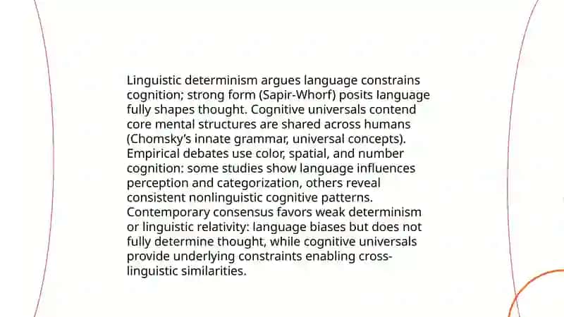 Exploring the relationship between language and thought 4