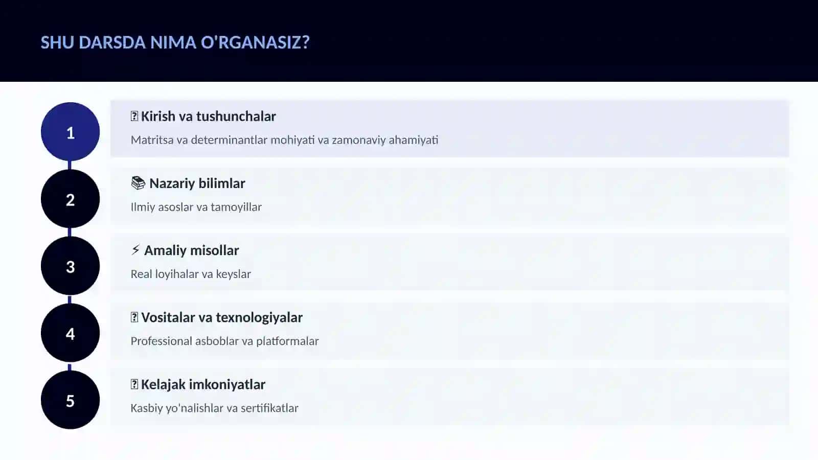 Matritsa va determinantlar 4