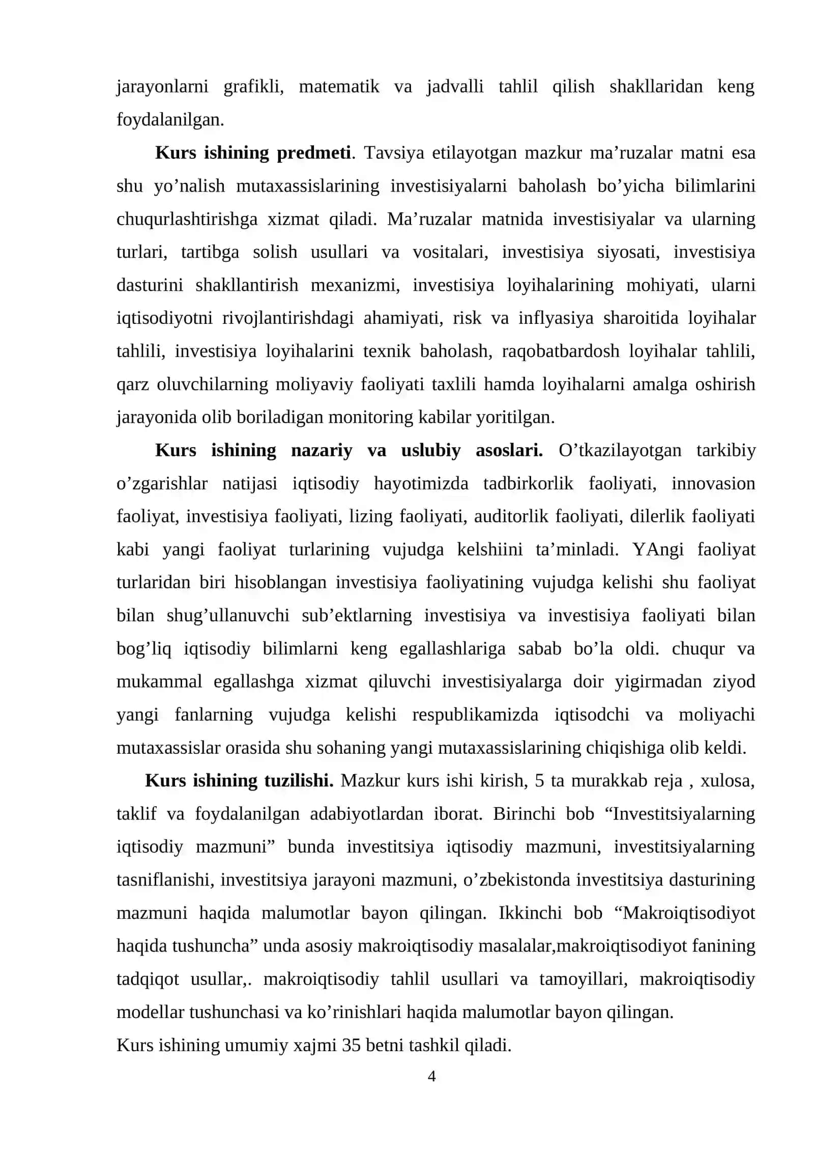 Invеstisiyalarning makrоiqtisоdiy talqini va uning manbalari 4