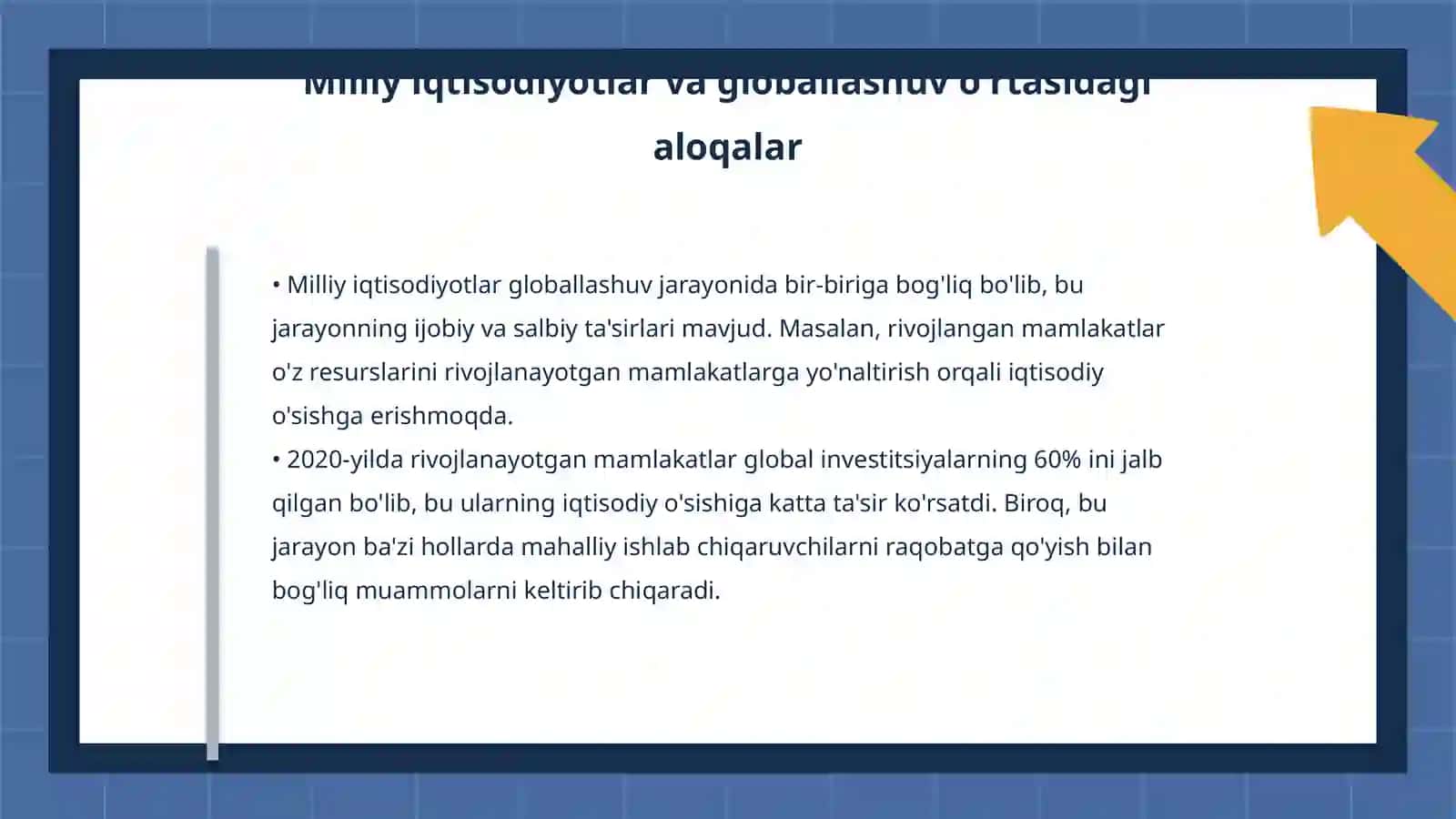 Globallashuv jarayonining milliy iqtisodiyotlarga ta’siri 4