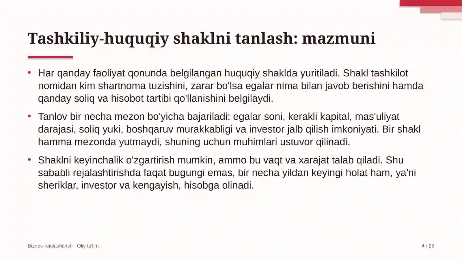 distribyutorlik kompaniyalarida tashkiliy huquqiy shaklni tanlash 8592 4