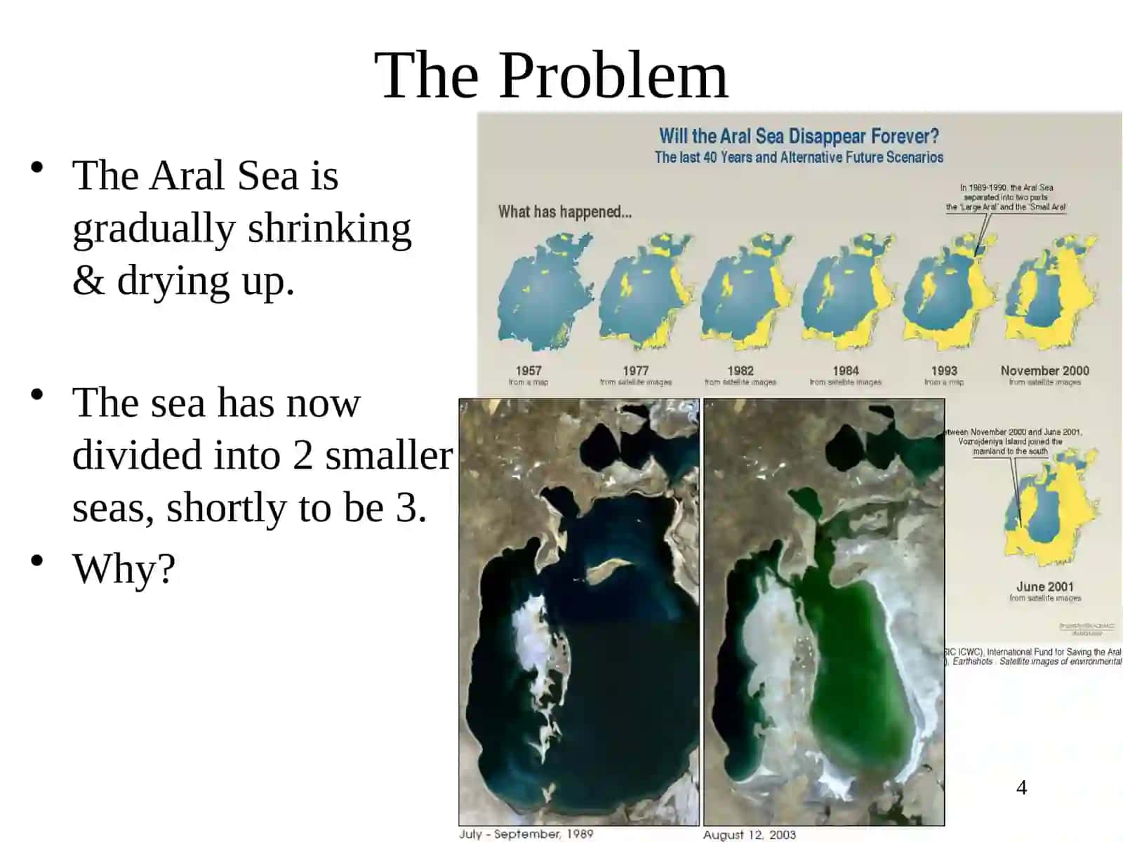 Global problem in the Aral sea 4