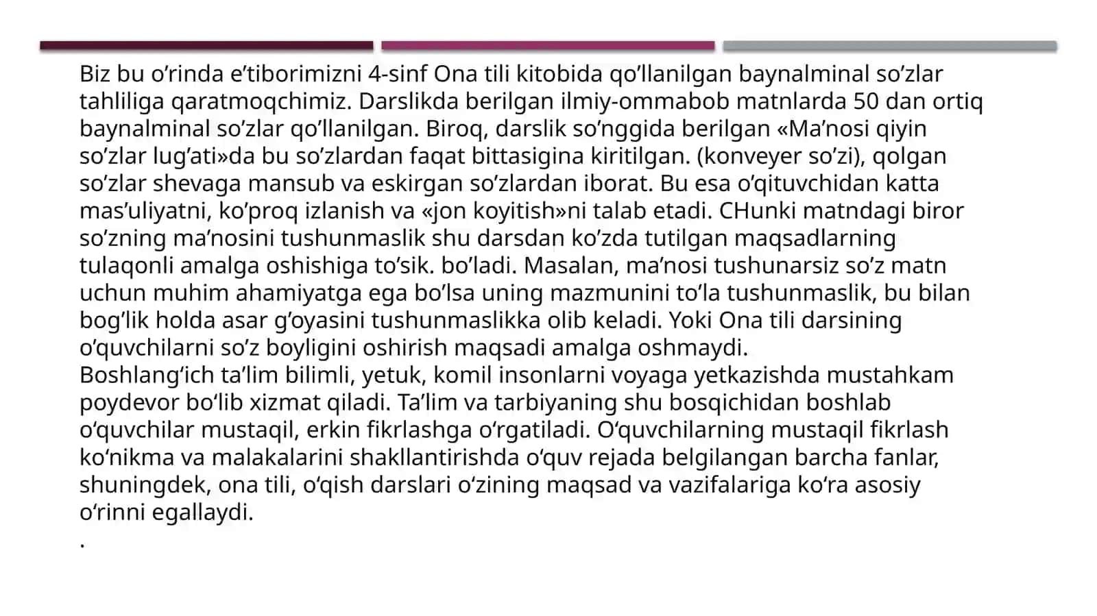 Eskirgan so’zlar 4
