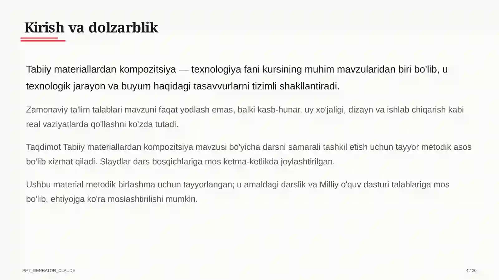 Tabiiy materiallardan kompozitsiya (1-sinf) 4