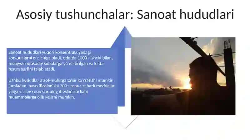 Sanoat mintaqalari va Quyoshning ufqdan balandligini mavzusi boʻyicha masala va mashqlar tuzish 4