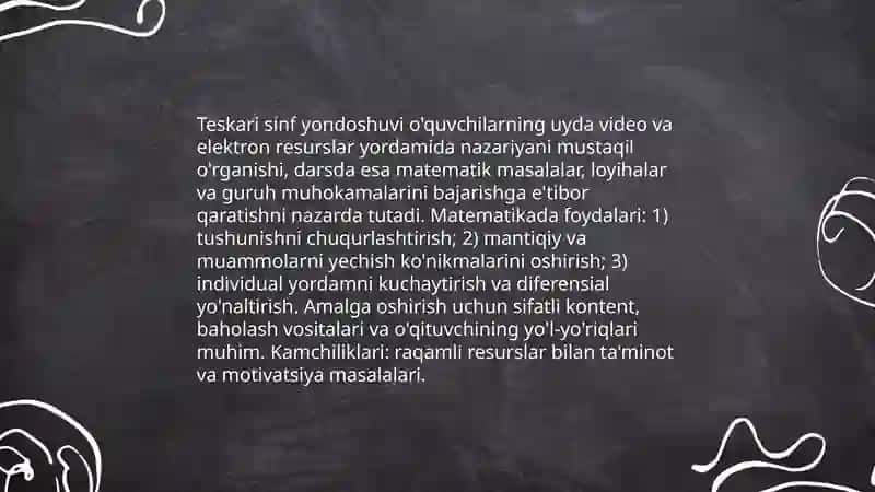 Matematikaga o'rgatishning zamonaviy metodlari 4