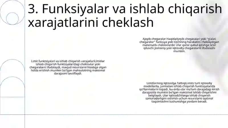 Limitlar Haqida 4