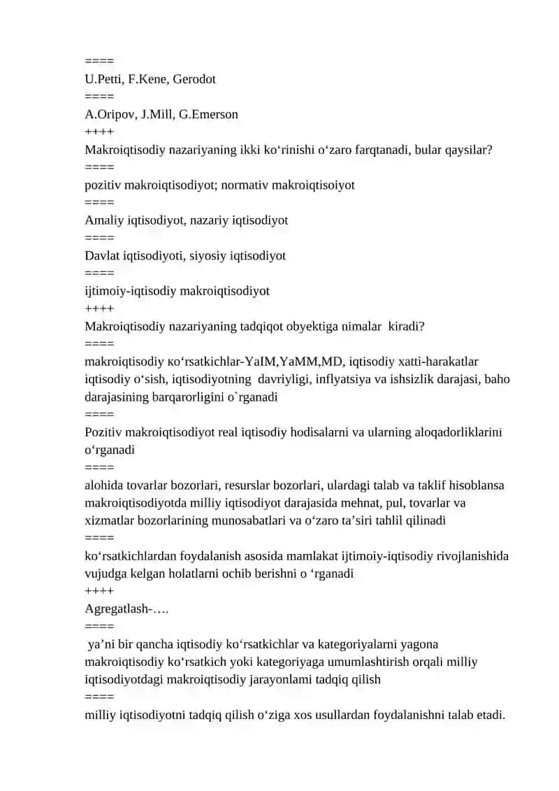 Makroiqtisodiyot Fanining Maqsadi 4