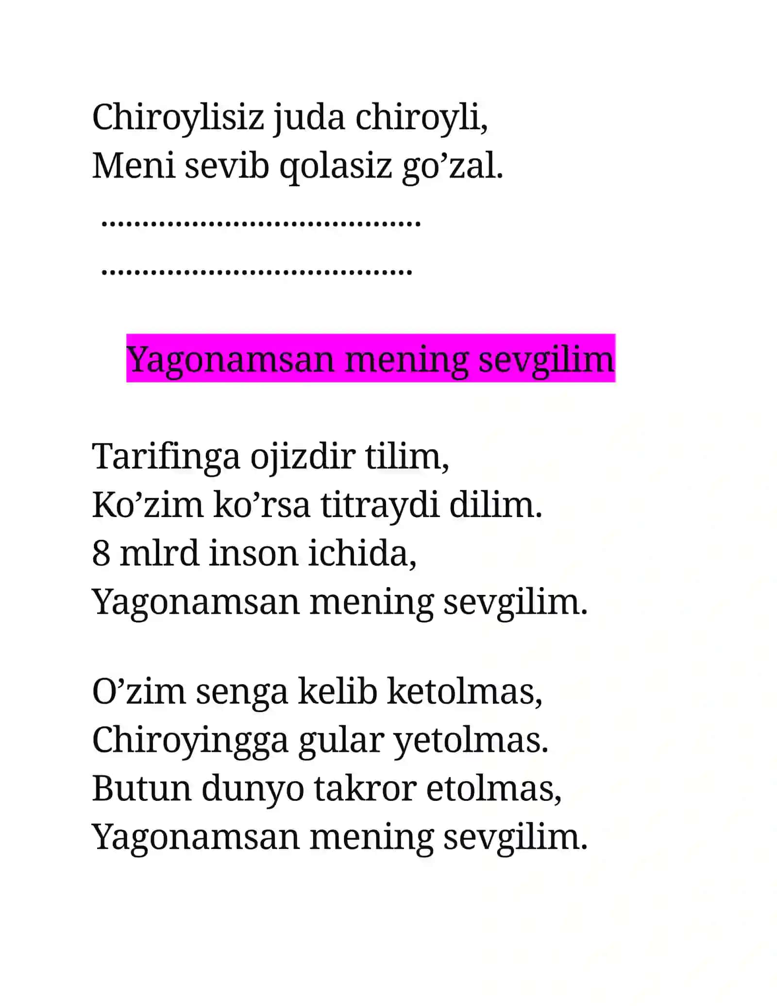 SHE’RLARIM 4