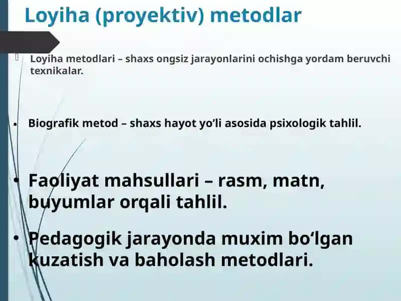 Metodlarning umumiy tasnifi 4