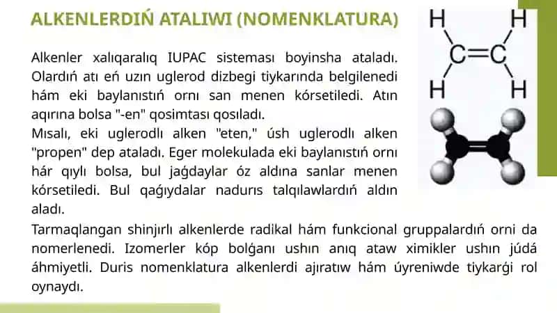 Arenler hám aromatik uglevodlar 4