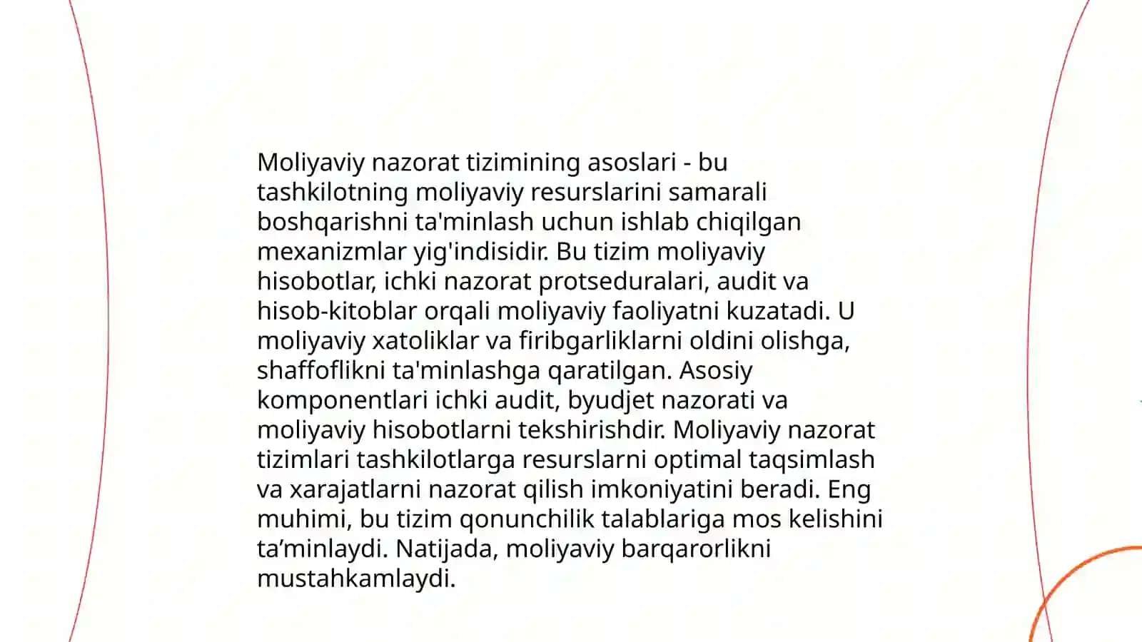 Umumdavlat nazorat organlari va ularning moliyaviy nazoratni tashkil etishi 4