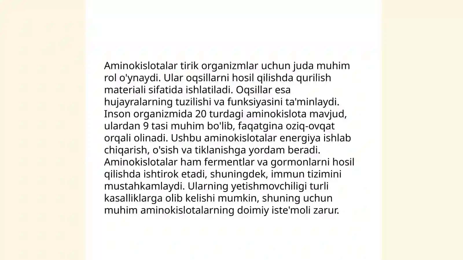 Ayrim aminokislotalar almashinuvi va irsiy kasalliklar 4