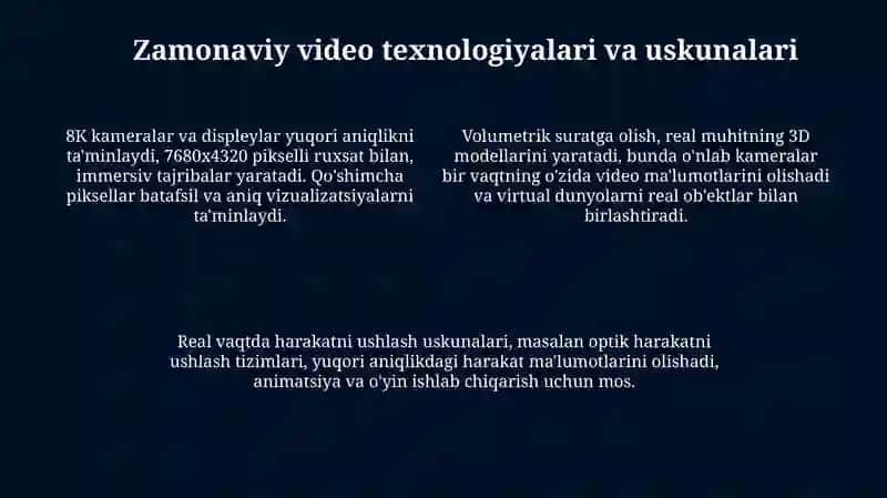 Videoishlanmalar yaratish texnologiyasi 4
