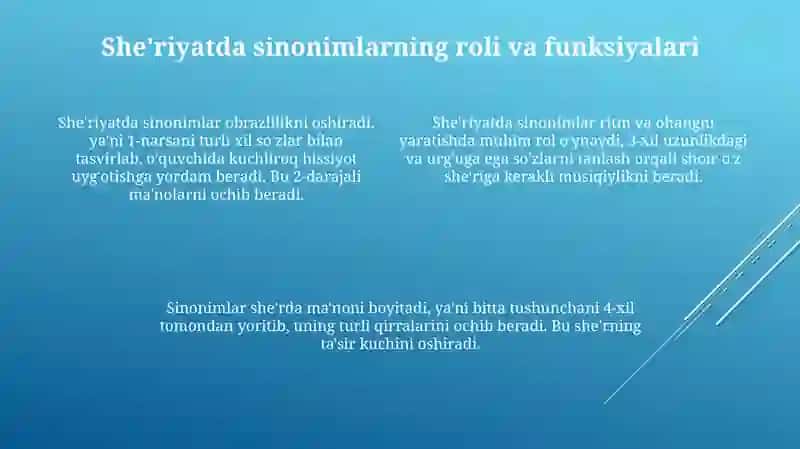 Lug'aviy sinonimlar 4
