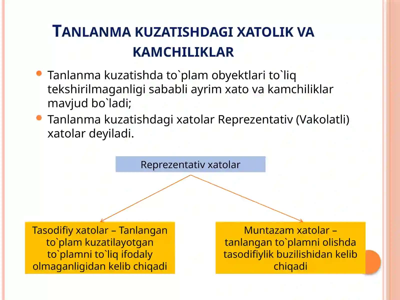 Tanlanma kuzatish 4