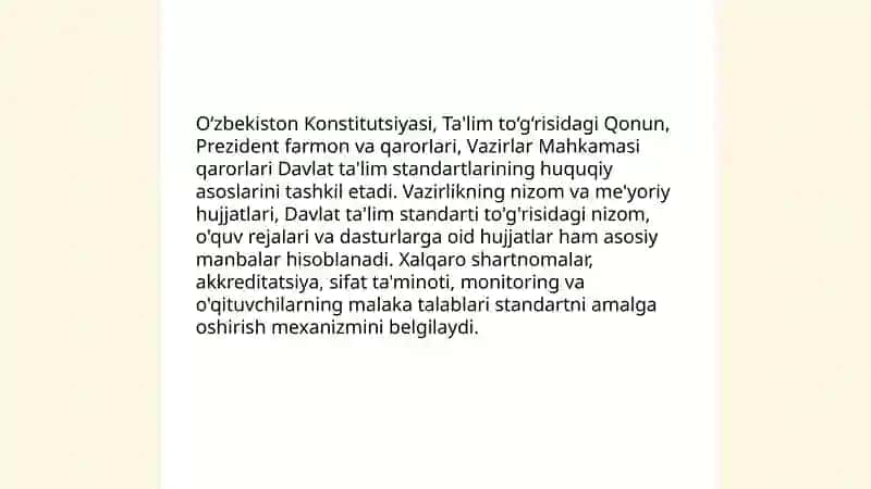 Davlat ta'lim standarti 4