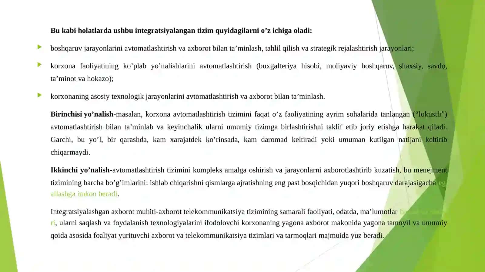 IQTISODIYOTDA AXBOROT TIZIMLARINING O‘ZARO INTEGRATSIYASI 4