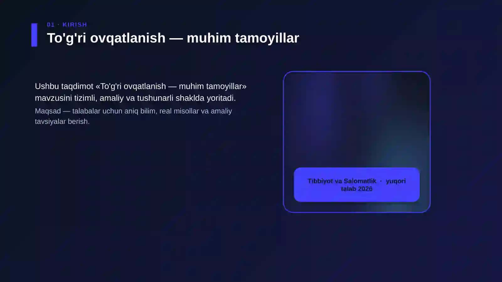 To'g'ri ovqatlanish — muhim tamoyillar 4