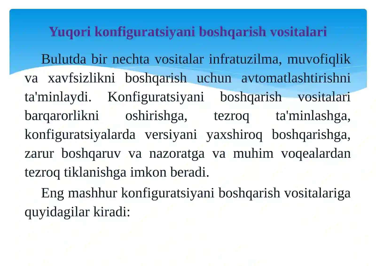 Bulut konfiguratsiyasi 4