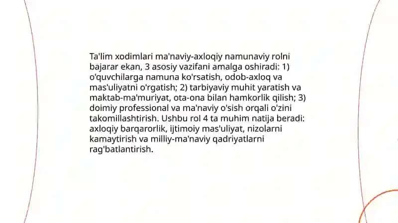 Ma'naviy marifiy ishlarning samaradorligini oshirishda kadrlarning o'rni 4