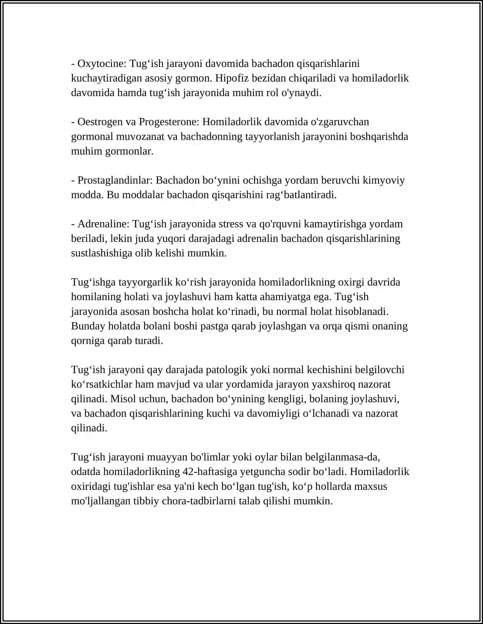 TUĞISH VA TUĞISHDAN KEYINGI DAVR FIZIOLOGIYASI ELEMENTLARI 4