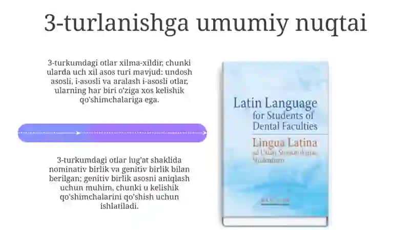 Lotin Tilida Otlarning 3-turlanishi 4