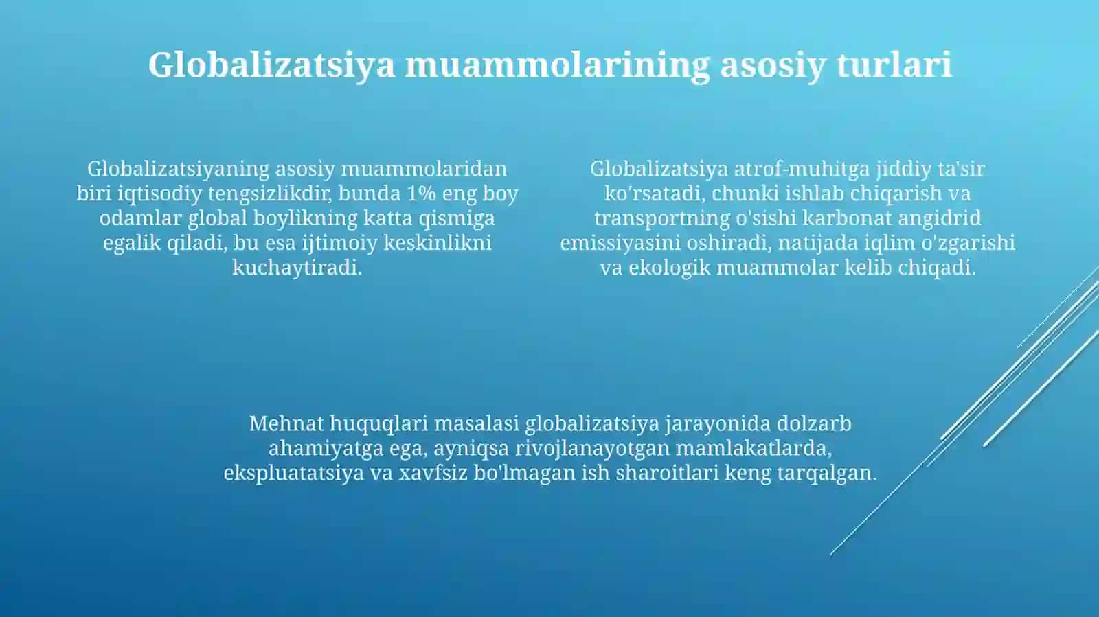 Globalizatsiya muammolariningjahoniqtisodiyotigata'sirivaularnihaletishyo'llari 4