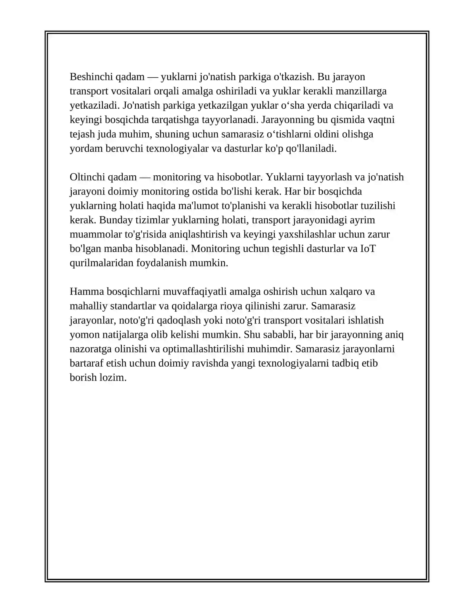 SARALASH PARKIDAN TARKIBLARNI JÖNATISH PARKIGA OLIB ÖTISH 4