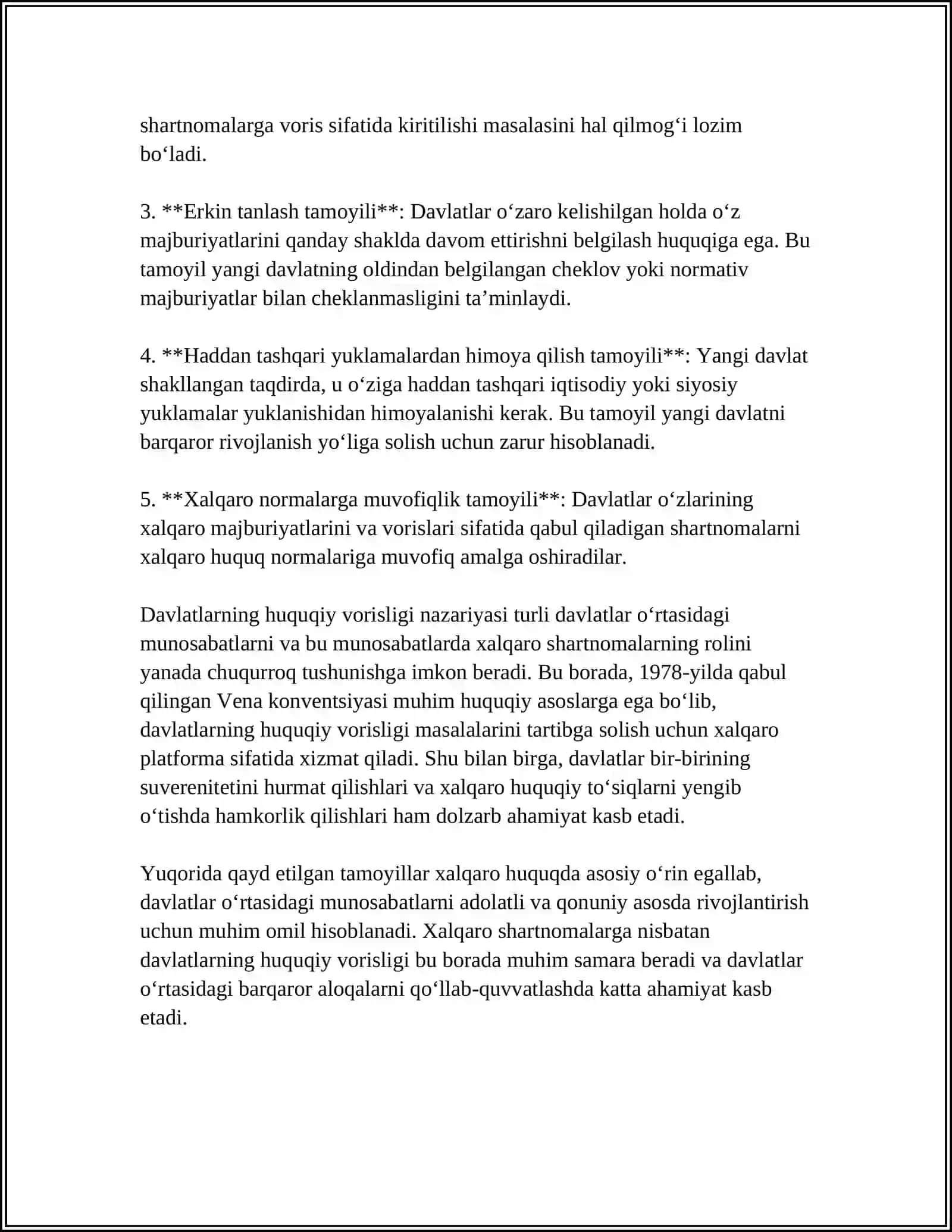 XALQARO SHARTNOMALARGA NISBATAN DAVLATLARNING HUQUQIY VORISLIGI 4