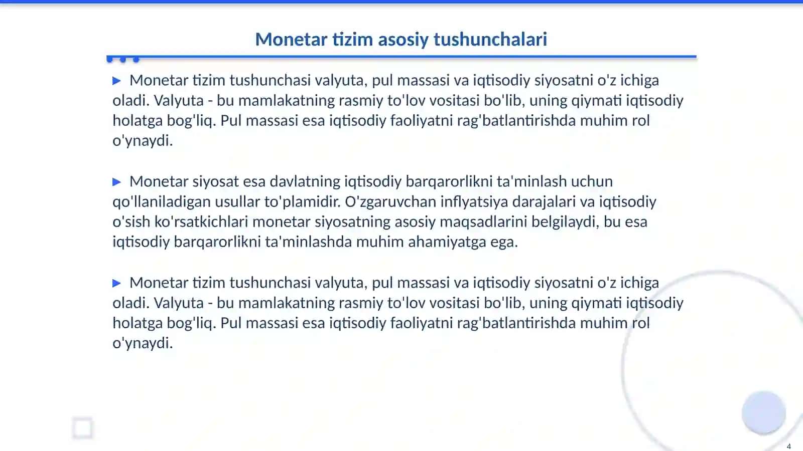 Jahon monetar tizimi 4