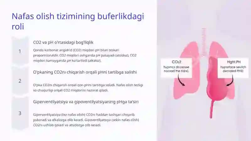 Buferlikning tibbiyotdagi ahamiyati: Nafas olishdagi roli 4