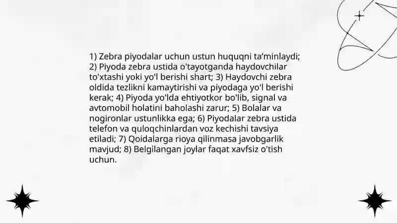 Piyoda va haydovchining o'zaro munosabati 4