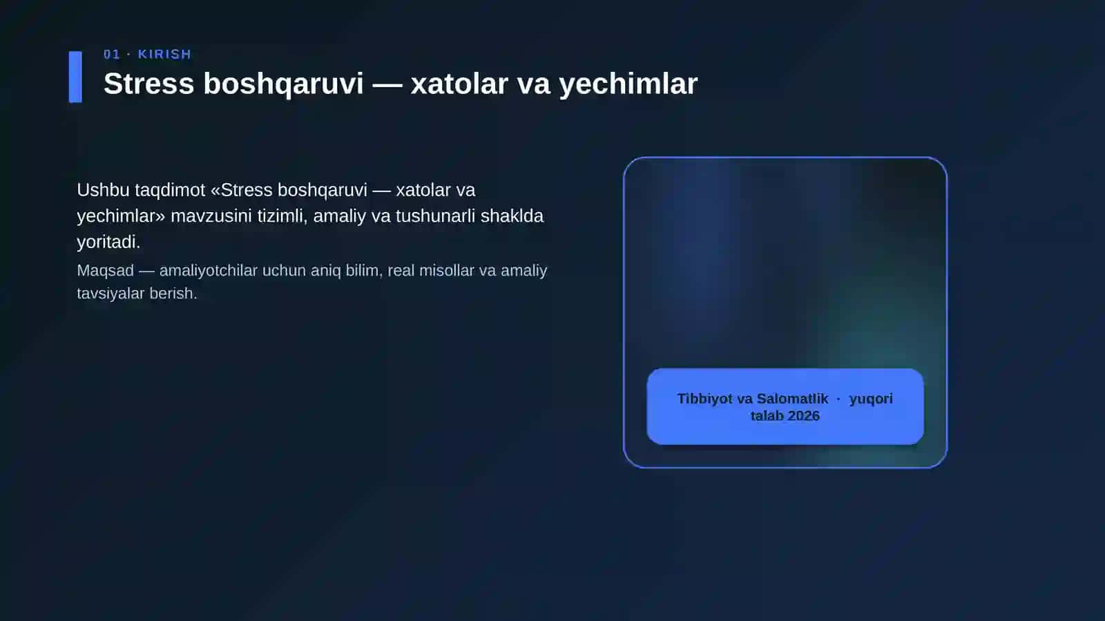 Stress boshqaruvi — xatolar va yechimlar 4
