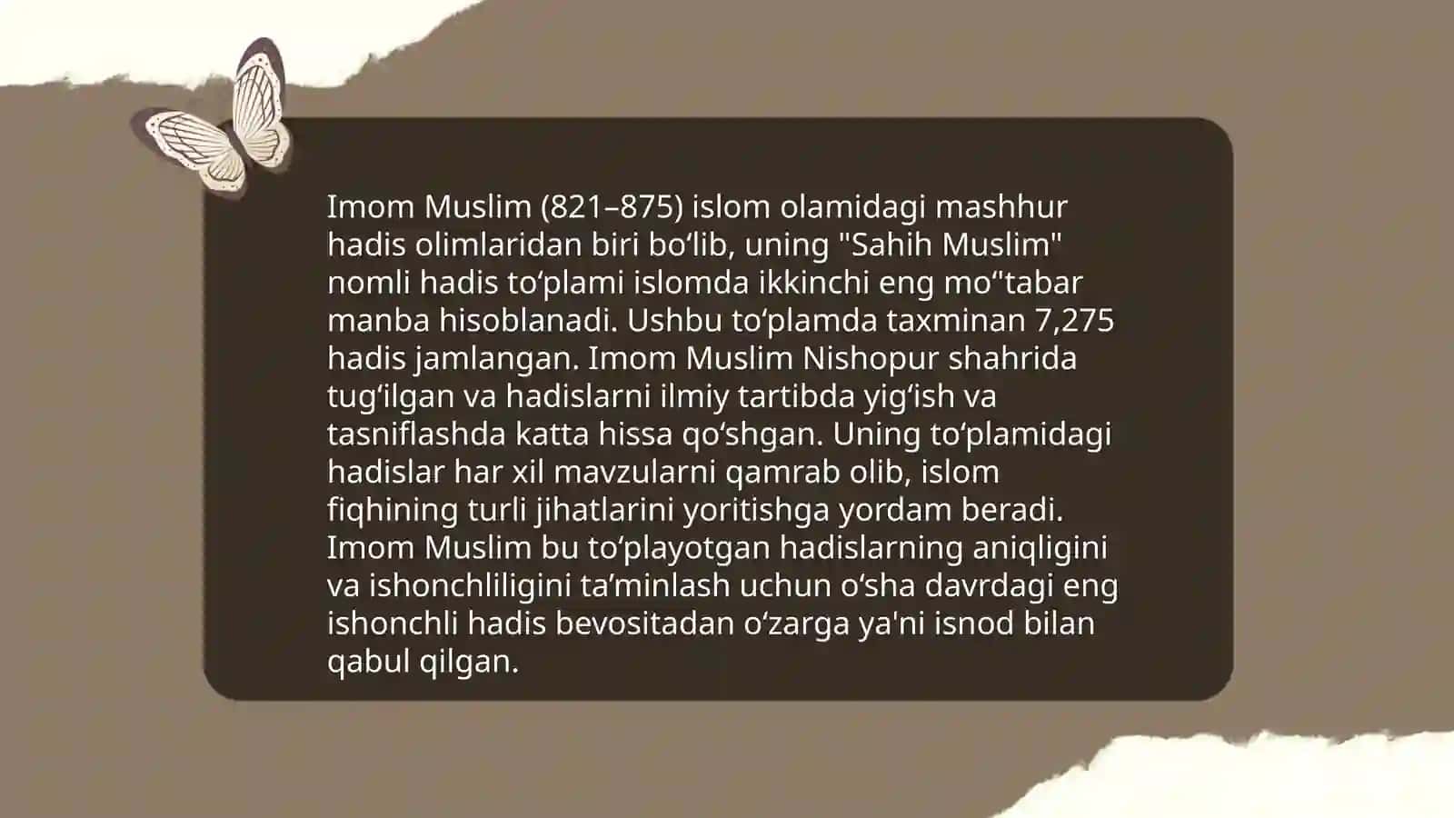 Imom al-Buxoriy va uning hadislarga qo‘shgan hissasi 4