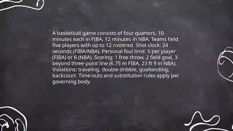 Basketbol sporti boʻyicha maʼlumotlar. 4