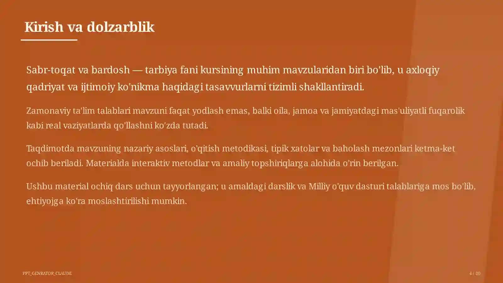 Sabr-toqat va bardosh (5-sinf) 4