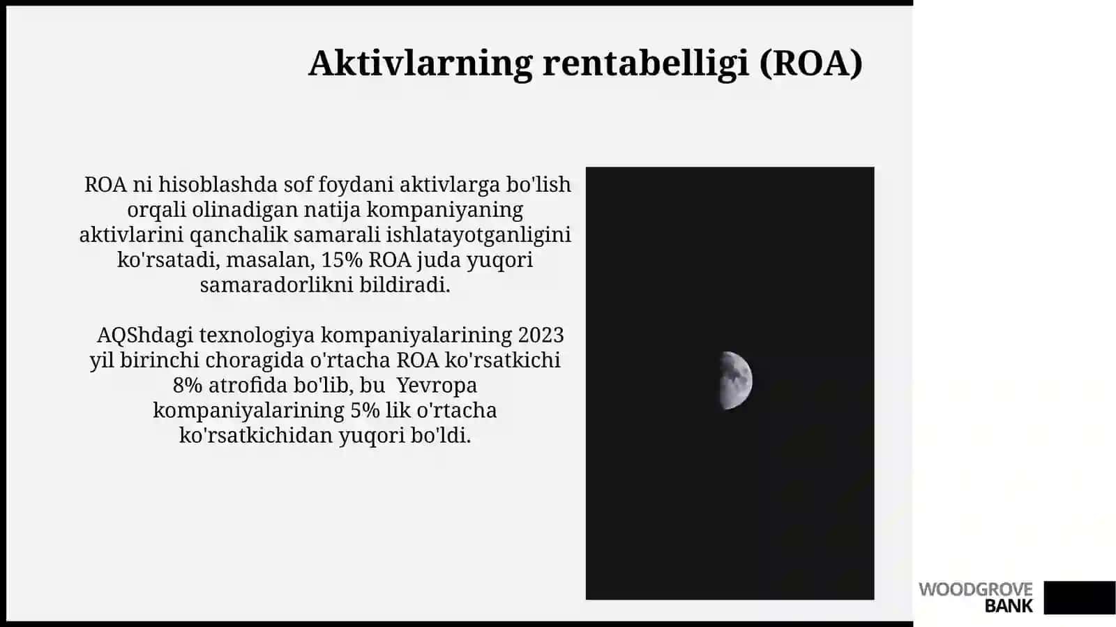 Kapitaldan foydalanish samaradorligi ko'rsatkichlari 4