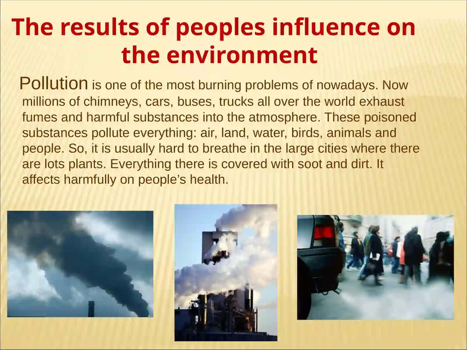 How to save environment? 4