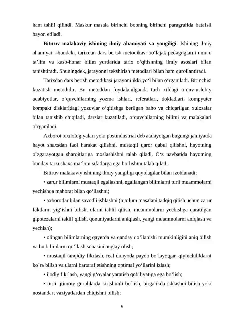 TARIX DARSLARINI MUAMMOLI O‘QITISH TEXNOLOGIYASI 4