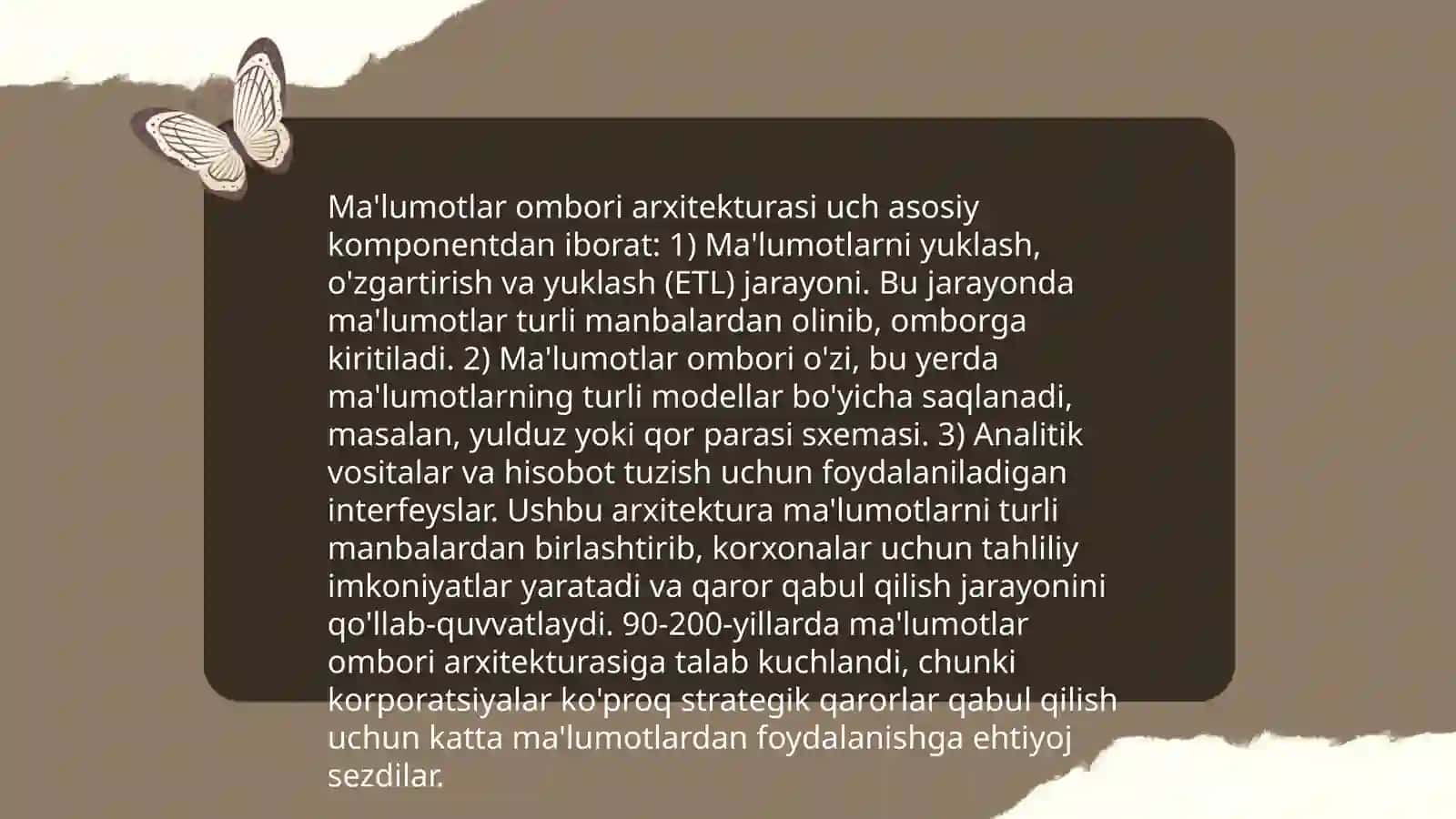Ma'lumotlar ombori tushunchasi 4