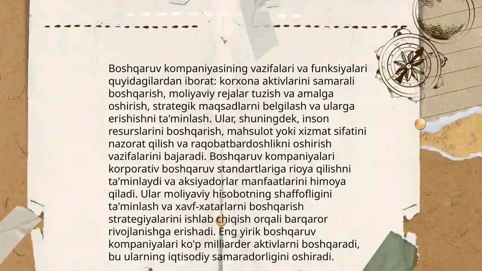 Koʻchmas mulk sohasida boshqaruv kompaniyasi boshqaruv subekti sifatida 4