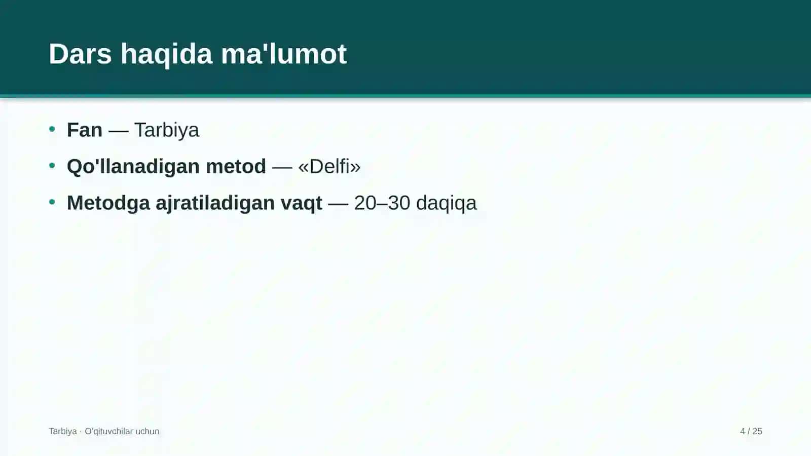 tarbiya darslarida delfi metodidan foydalanish 7567 4