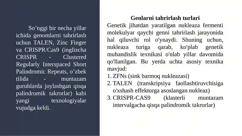 CRISPR texnologiyasi asosida nazariy gen tahrirlash loyihasini yaratish 4