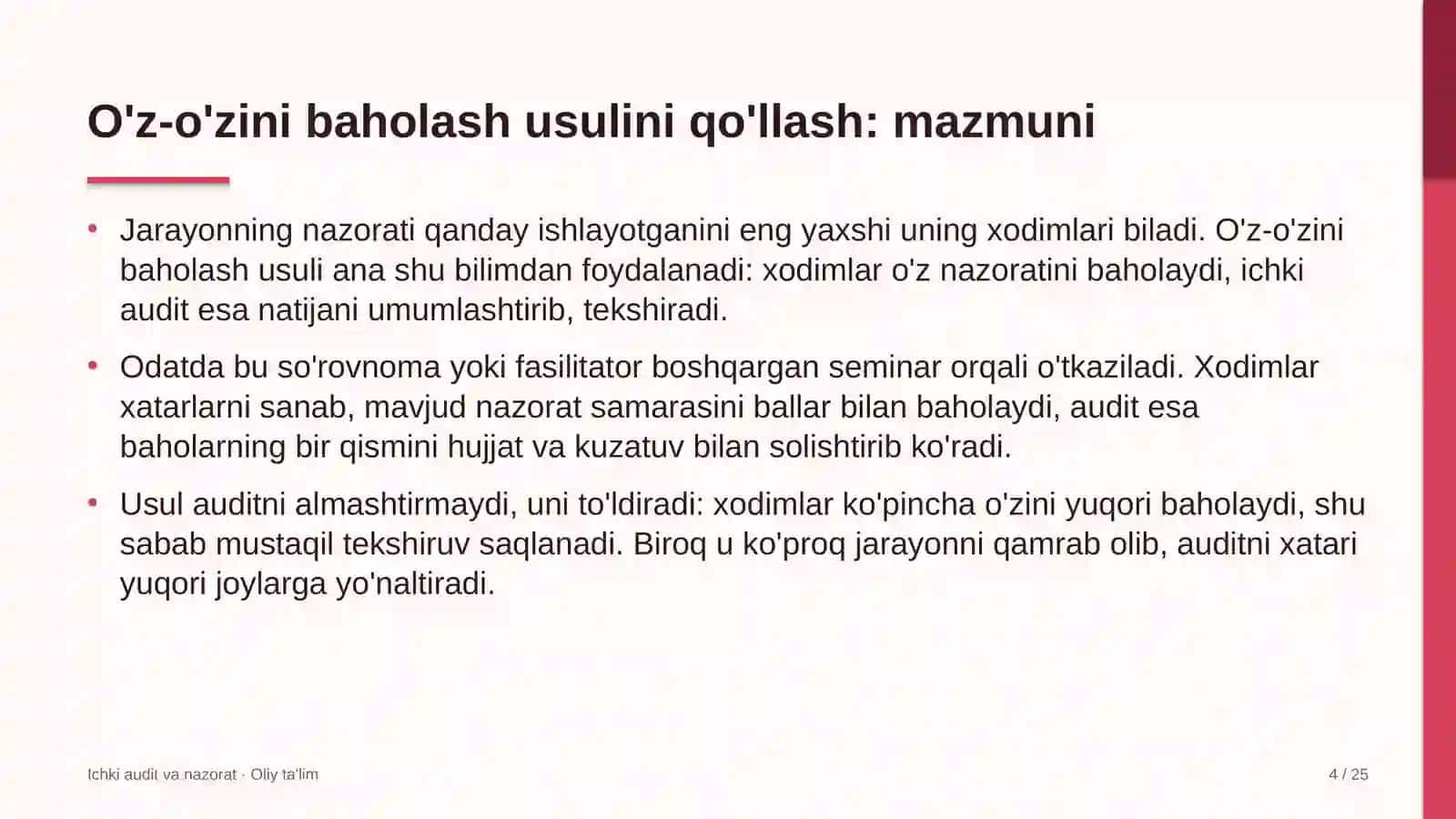 onlayn bron qilish platformalarida o'z o'zini baholash usulini qo'llash 6718 4